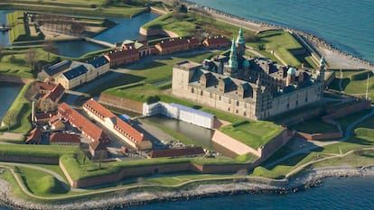 Kronborg Castle, the setting for Hamlet, in Denmark