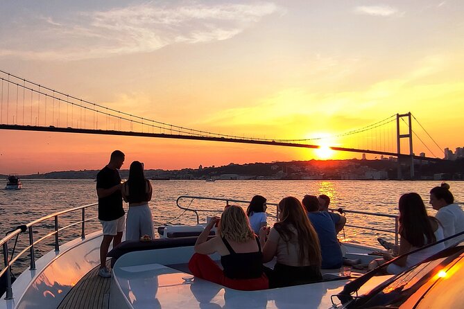 Sunset view of Istanbul from a Bosphorus cruise