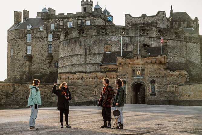 Group of people on an Edinburgh ghost tour