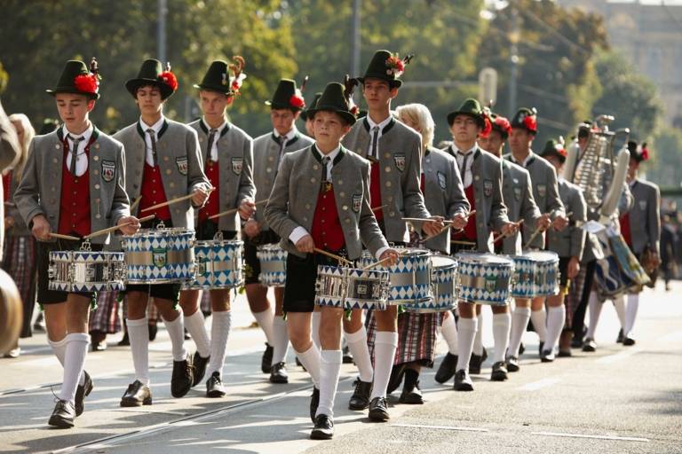 Costume parade during Oktoberfest in Munich